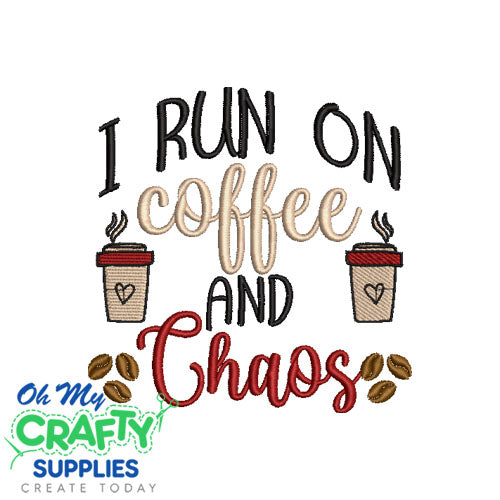 Coffee Chaos 82523 Embroidery Design