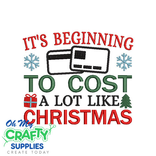 Cost Like Christmas 103023 Embroidery Design