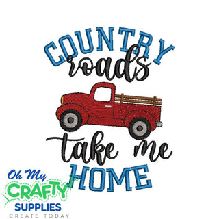 Country Roads 713 Embroidery Design