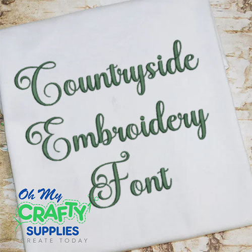 Countryside Embroidery Font (BX Included)