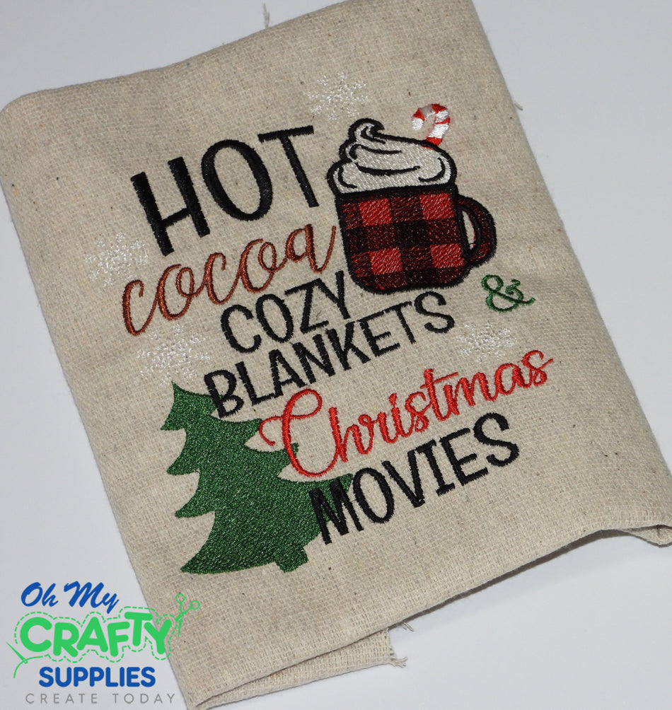 Hot Cocoa Movies 1110 Embroidery Design