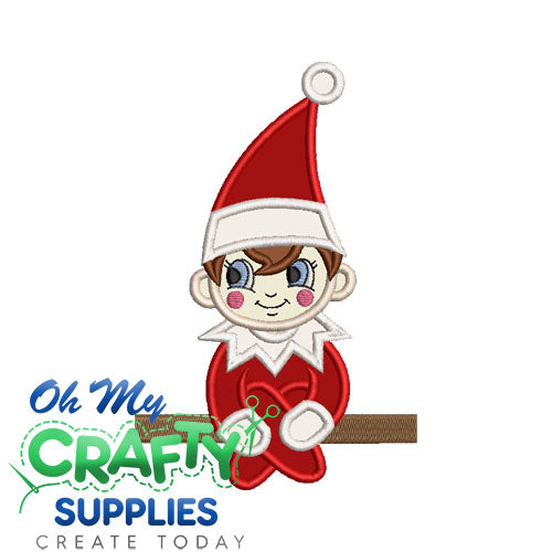 Elf On The Shelf Embroidery Applique