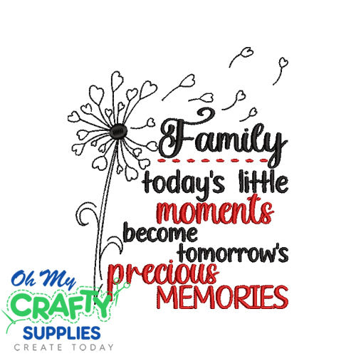 Family Moments Memories 85 Emboridery Design