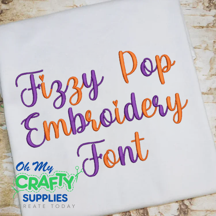 Fizzy Pop Embroidery Font (BX Included) (FLV)