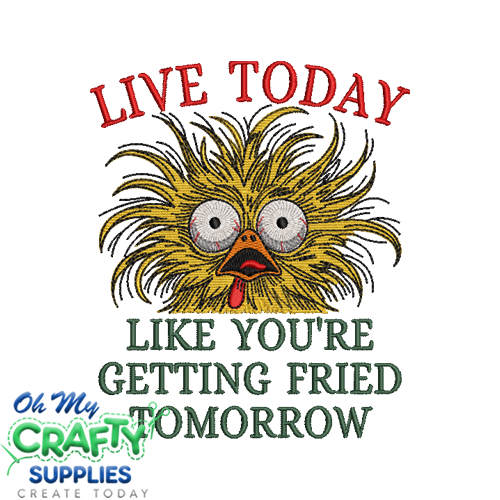 Fried Tomorrow Embroidery Design