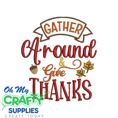 Gather Around 930 Embroidery Design