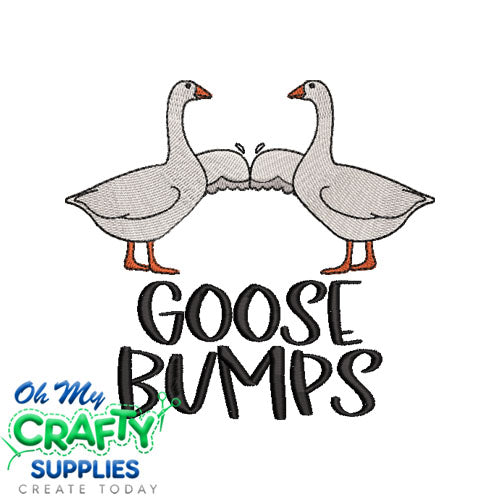 Goose Bumps Embroidery Design