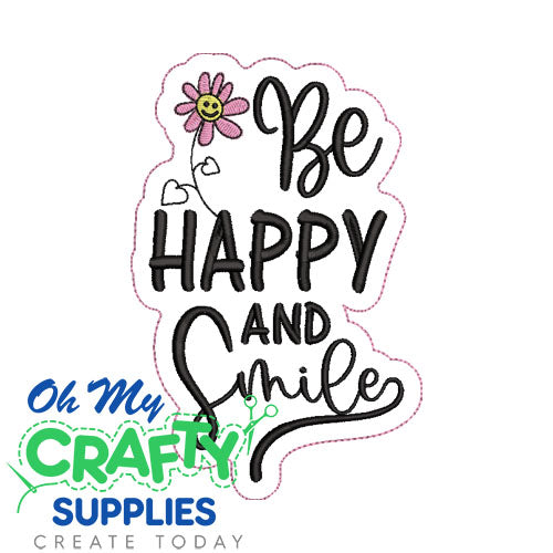 Happy Smile Embroidery Design