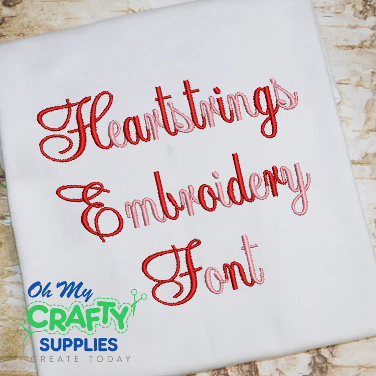 Heartstrings Embriodery Font (BX Included)