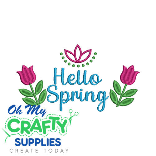 Hello Spring 21424 Embroidery Design