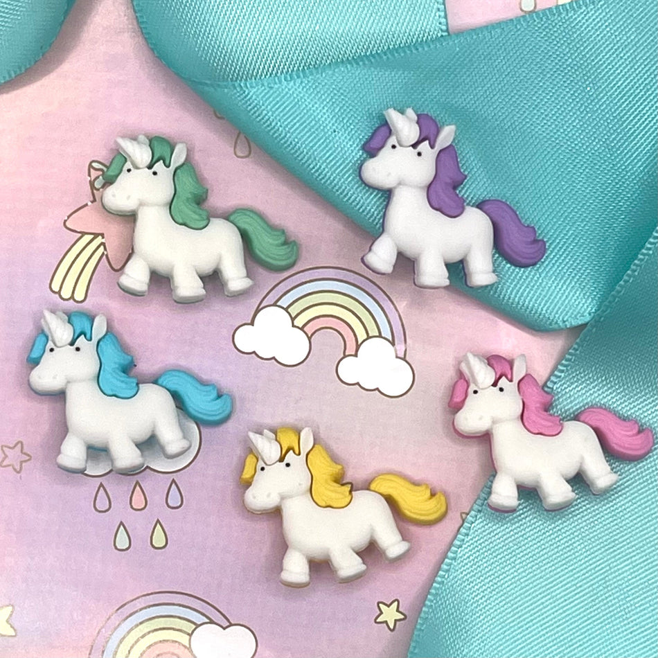 Dress It Up Buttons - Fantasy Unicorns