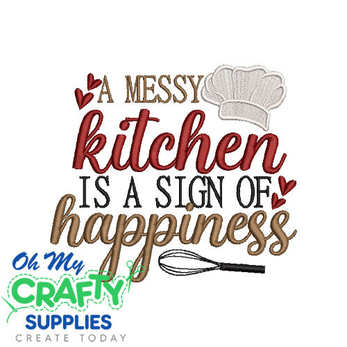 Kitchen Happiness 82 Emboridery Design