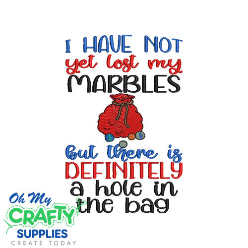 Lost Marbles 621 Embroidery Design