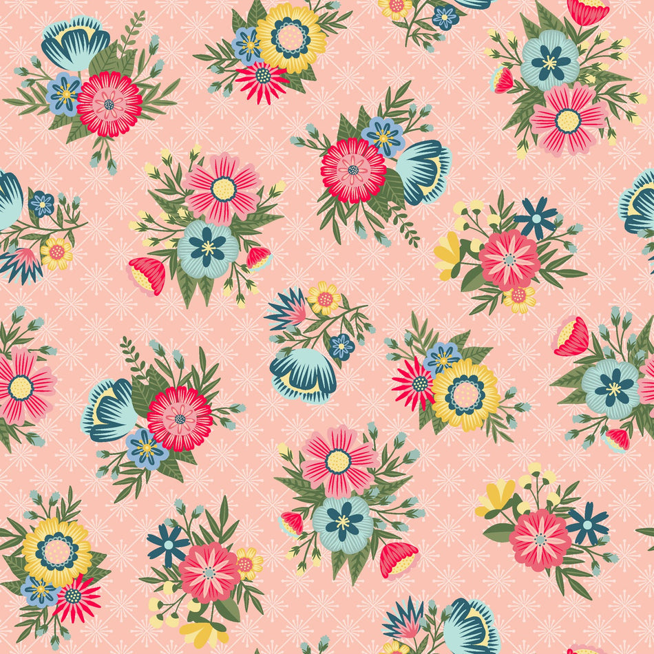 Vintage Flora (Pink) 1/2 yard
