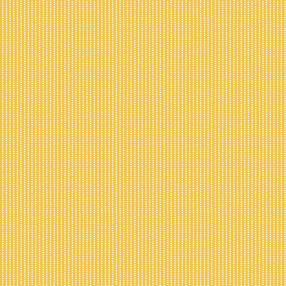 Vintage Flora Perforated Stripe (Yellow) 1/2 yard