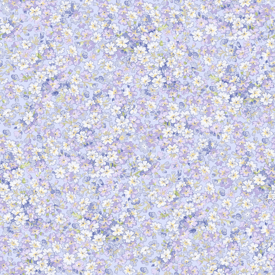 Sugar Lilac Petals (Blue) 1/2 yard