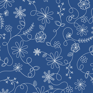 Kimberbell Basics  Swirl Floral (Blue)-ETA Oct.