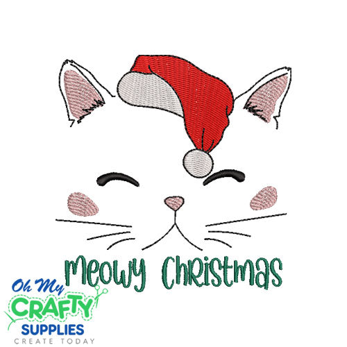 Meowy Christmas 101023 Embroidery Design