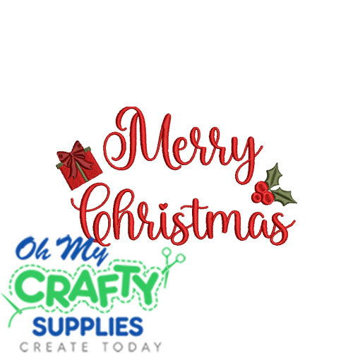 Merry Christmas 112524 Embroidery Design