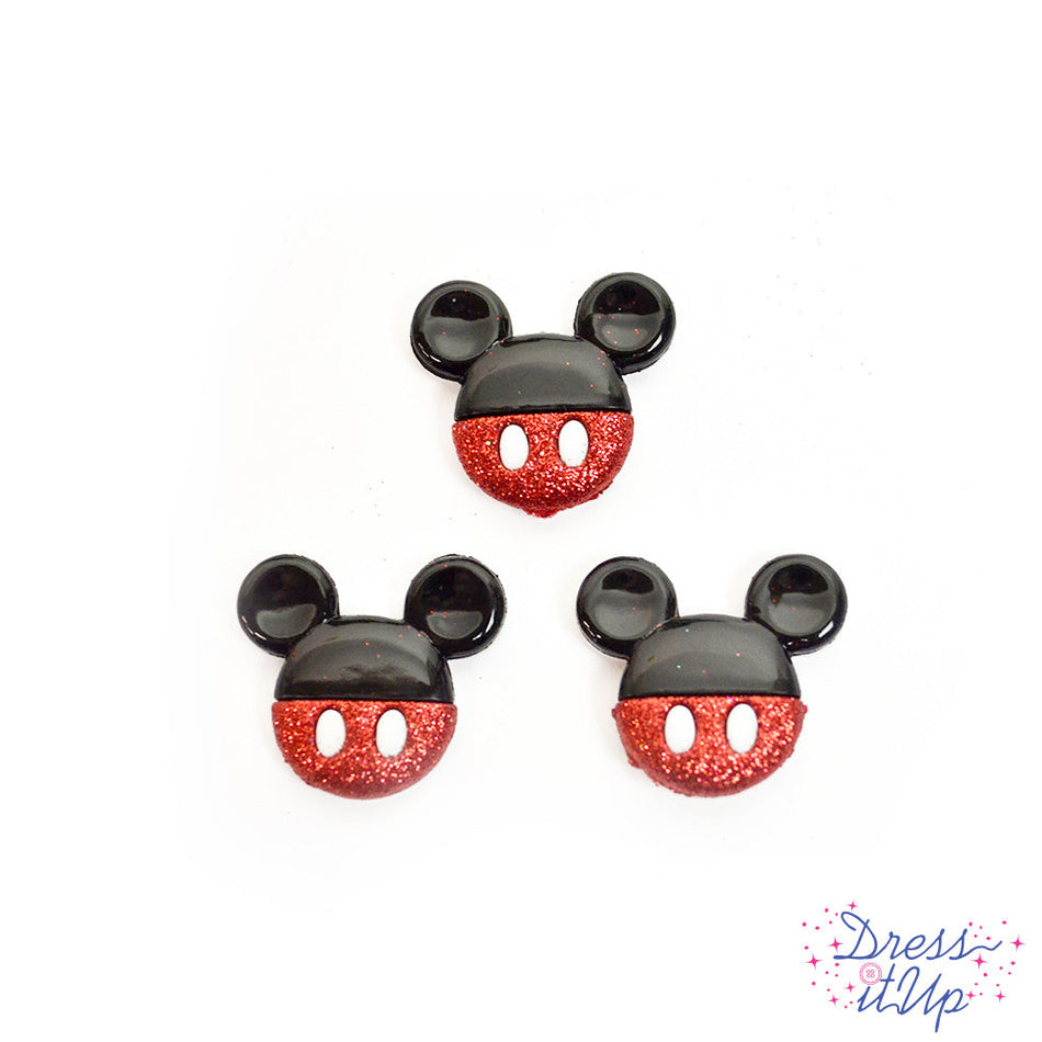 Dress It Up Buttons - Mickey Mouse Heads Button Singles