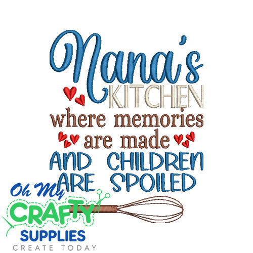 Nana's Kitchen 229 Embroidery Design