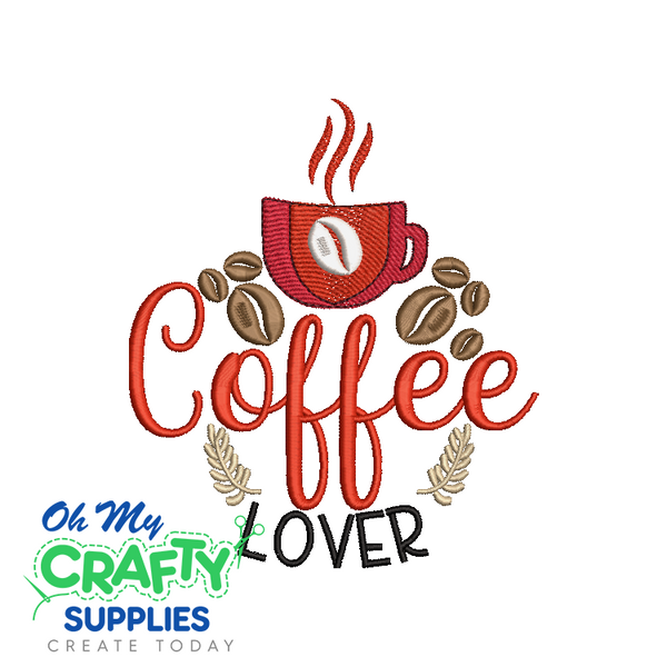 Coffee Lover 613 Embroidery Design
