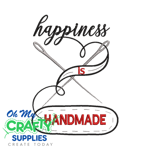 Happiness is Handmade 312 Embroidery Design
