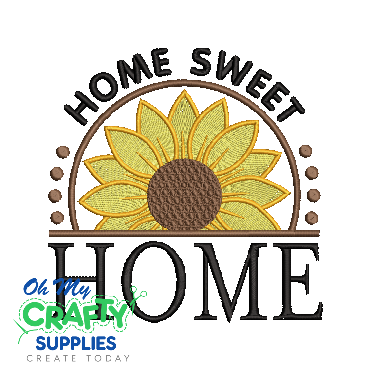 Home Sweet Home 720 Embroidery Design