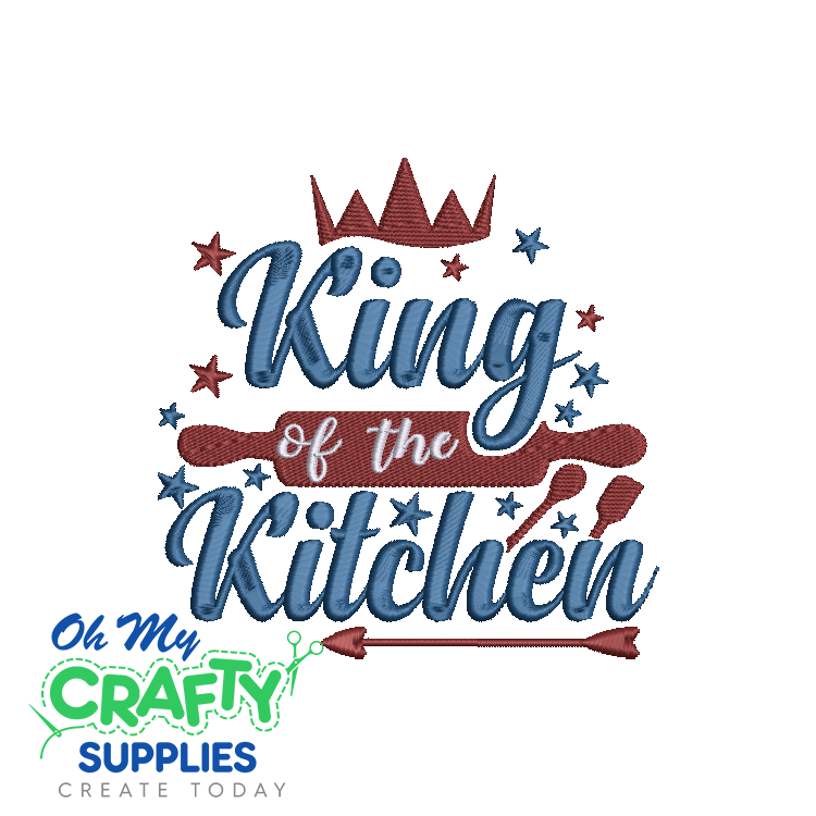 King of the Kitchen 76 Embroidery Design