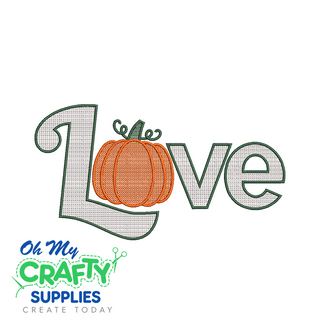 Love Pumpkin 9423 Embroidery Design