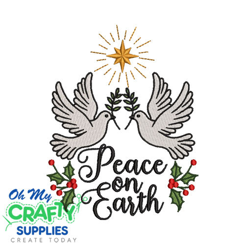 Peace on earth 115 Embroidery Design