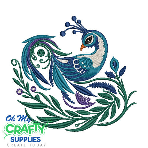Peacock 325 Embroidery Design