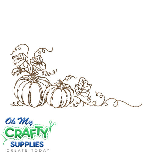 Pumpkin Stencil 825 Embroidery Design