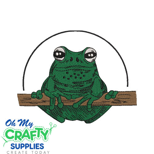 Sketch Frog 422 Embroidery Design