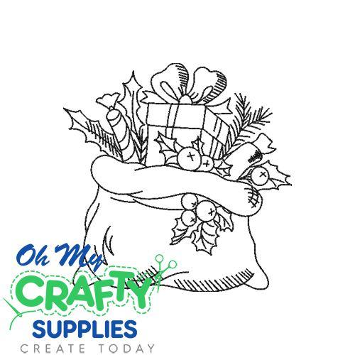 Sketch Gift Bag Embroidery Design