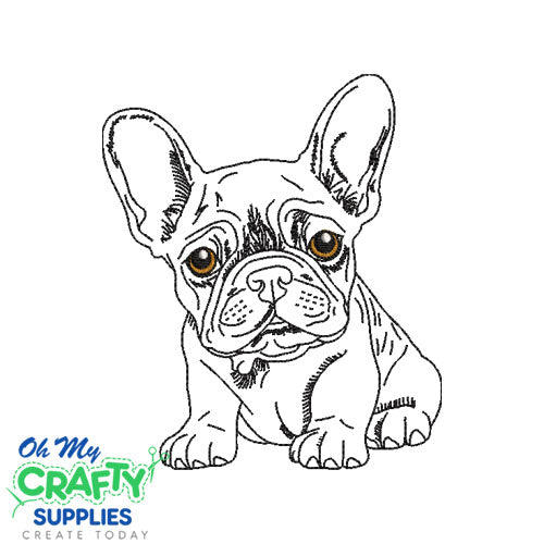 Sketch Puppy 101023 Embroidery Design