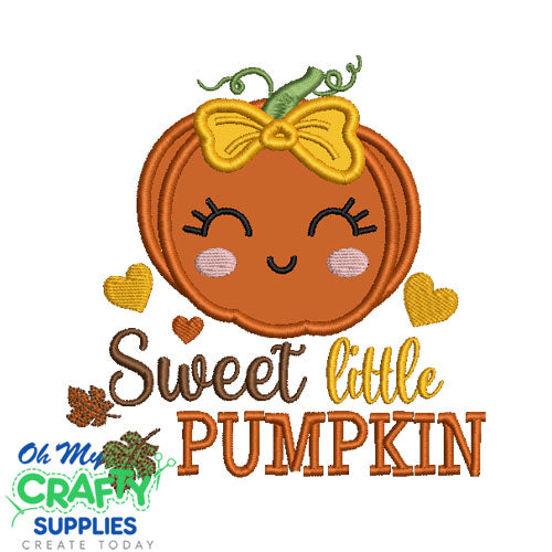 Sweet Pumpkin Applique Design