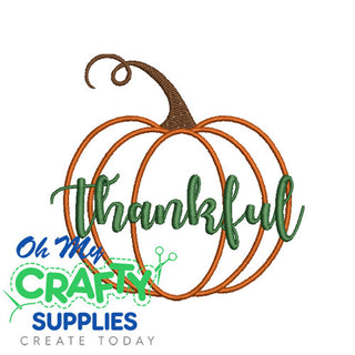 Thankful Pumpkin 91223 Embroidery Design