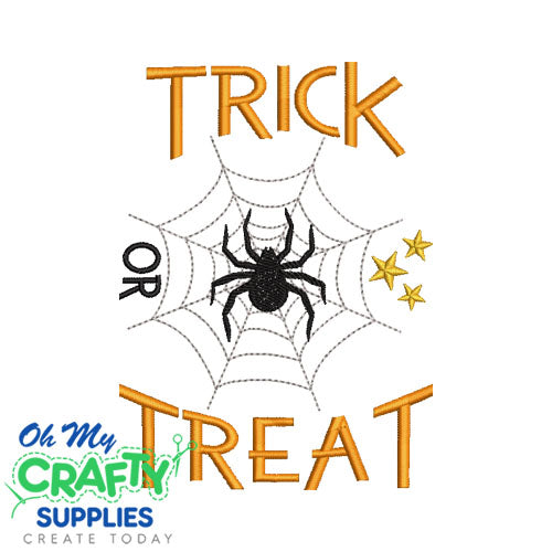 Trick or treat spider 9523 Embroidery Design