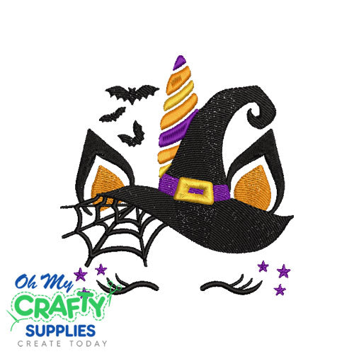 Unicorn Witch 9623 Embroidery Design