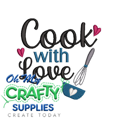 Cook with Love 925 Embroidery Design