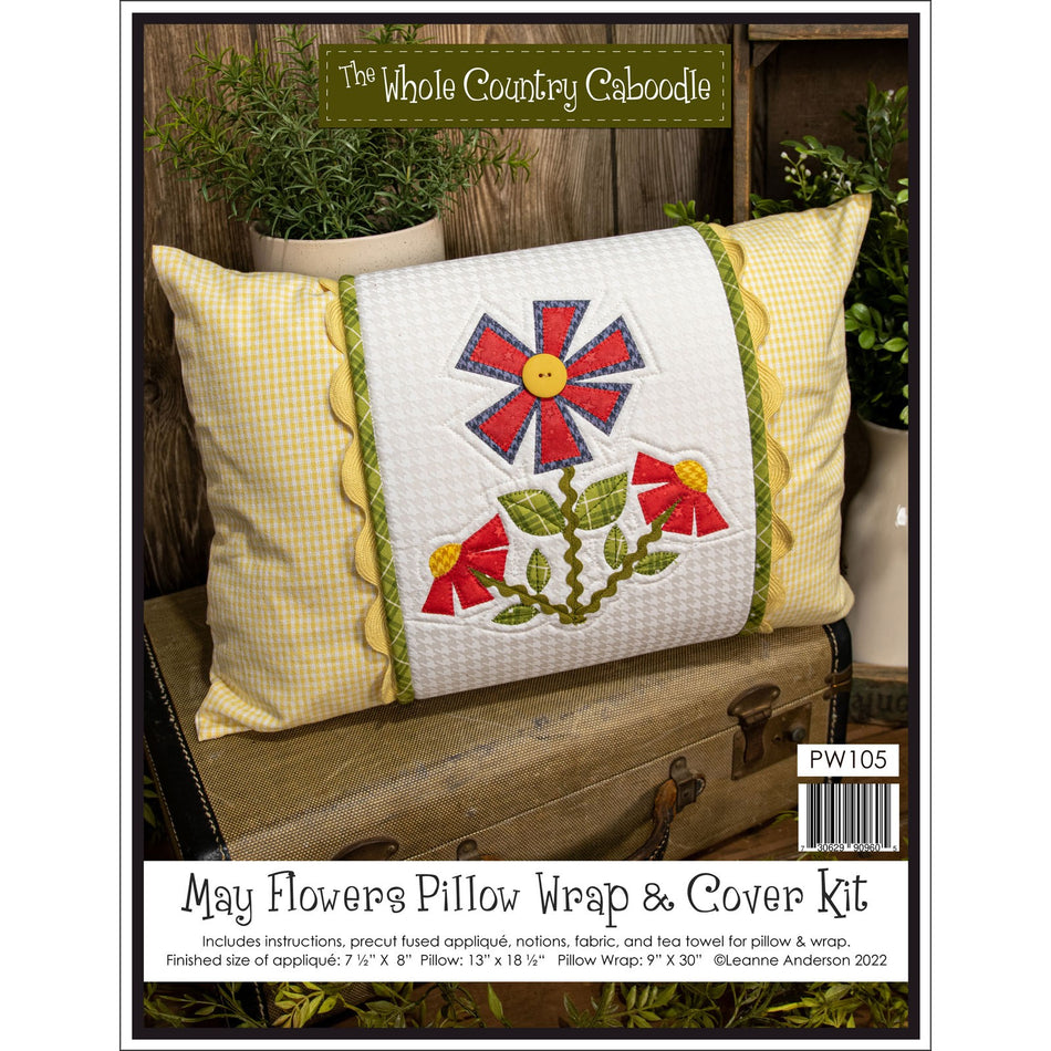 May Flowers Pillow Wrap & Cover Kit