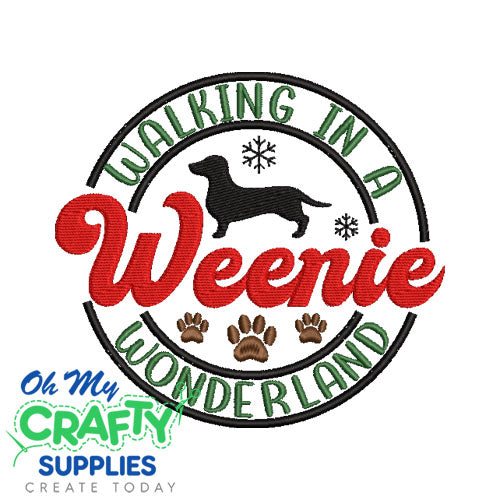 Weenie Wonderland Embroidery Design