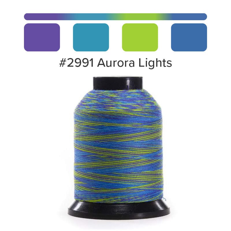 Finesse Thread - Variegated -#2991 Aurora Lights