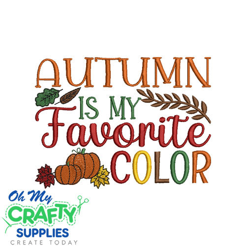 Autumn Colors 711 Embroidery Design