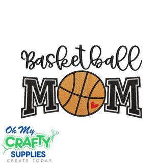 Basketball Mom 79 Embroidery Design