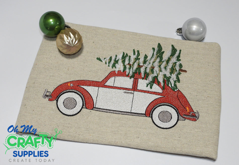 Christmas Tree Beetle Embroidery Design