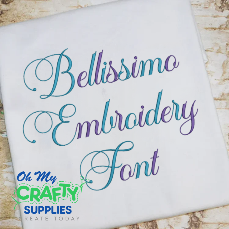 Bellissimo Embroidery Font (BX Included)