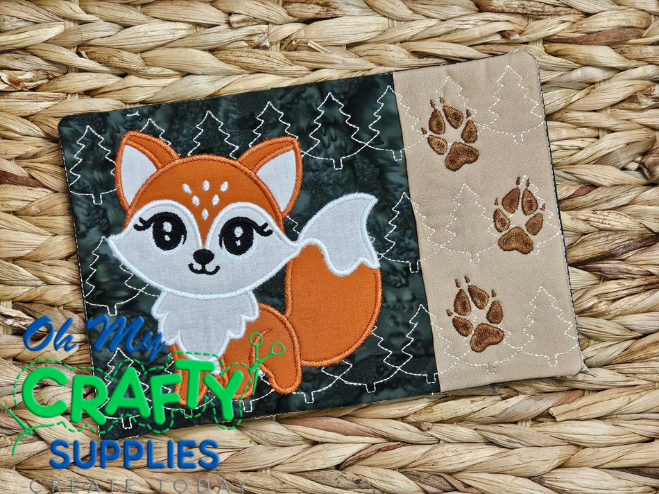 Fox Mug Rug Embroidery Design (REV)