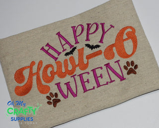 Happy Howl-O Ween Embroidery Design